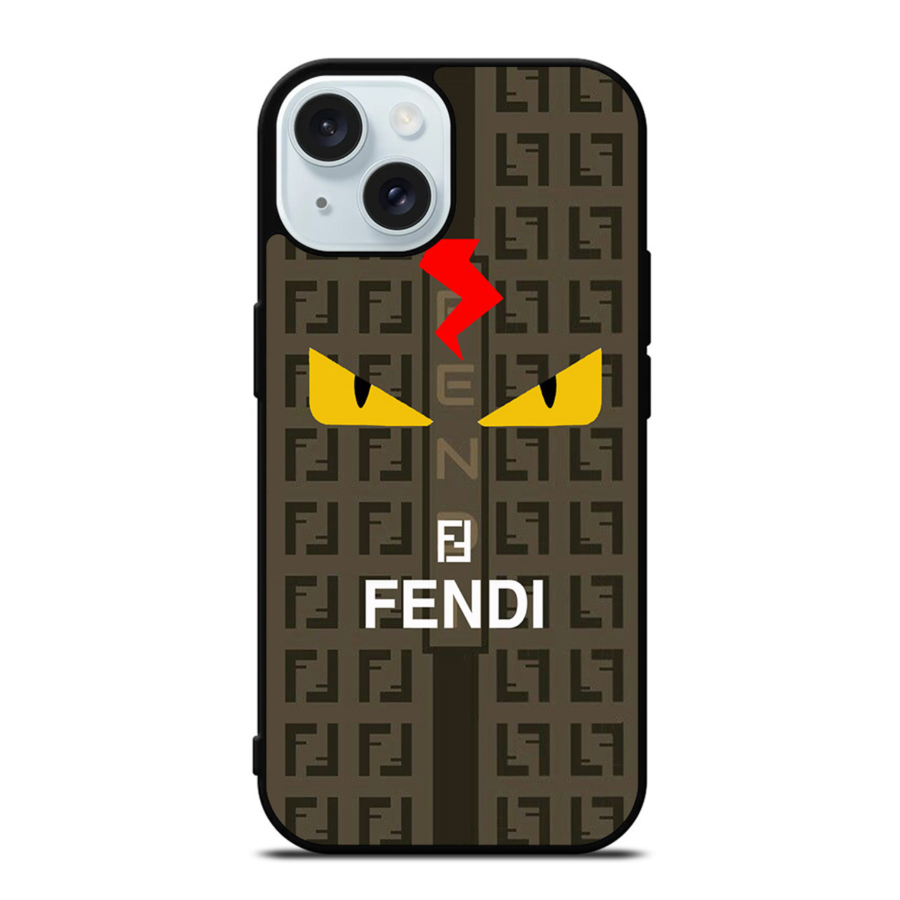 FENDI ROMA EYES LOGO iPhone 15 Case Cover